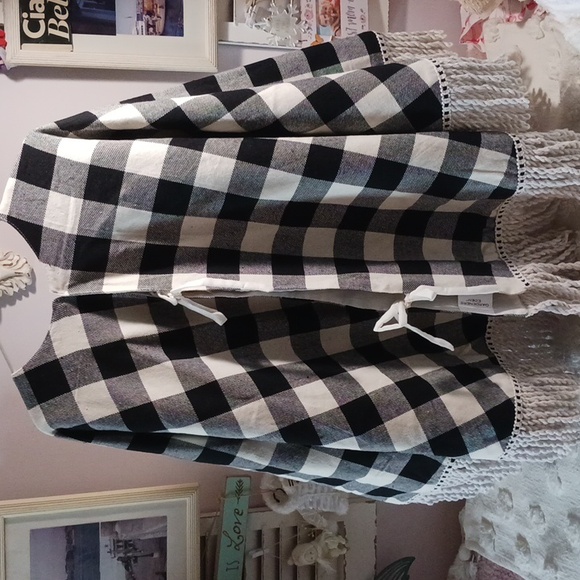 Gorgeous! Gardners Eden🌲Tree Skirt ⚜️ Buffalo Plaid Rope Fringe 🎄 Decor - Picture 5 of 15